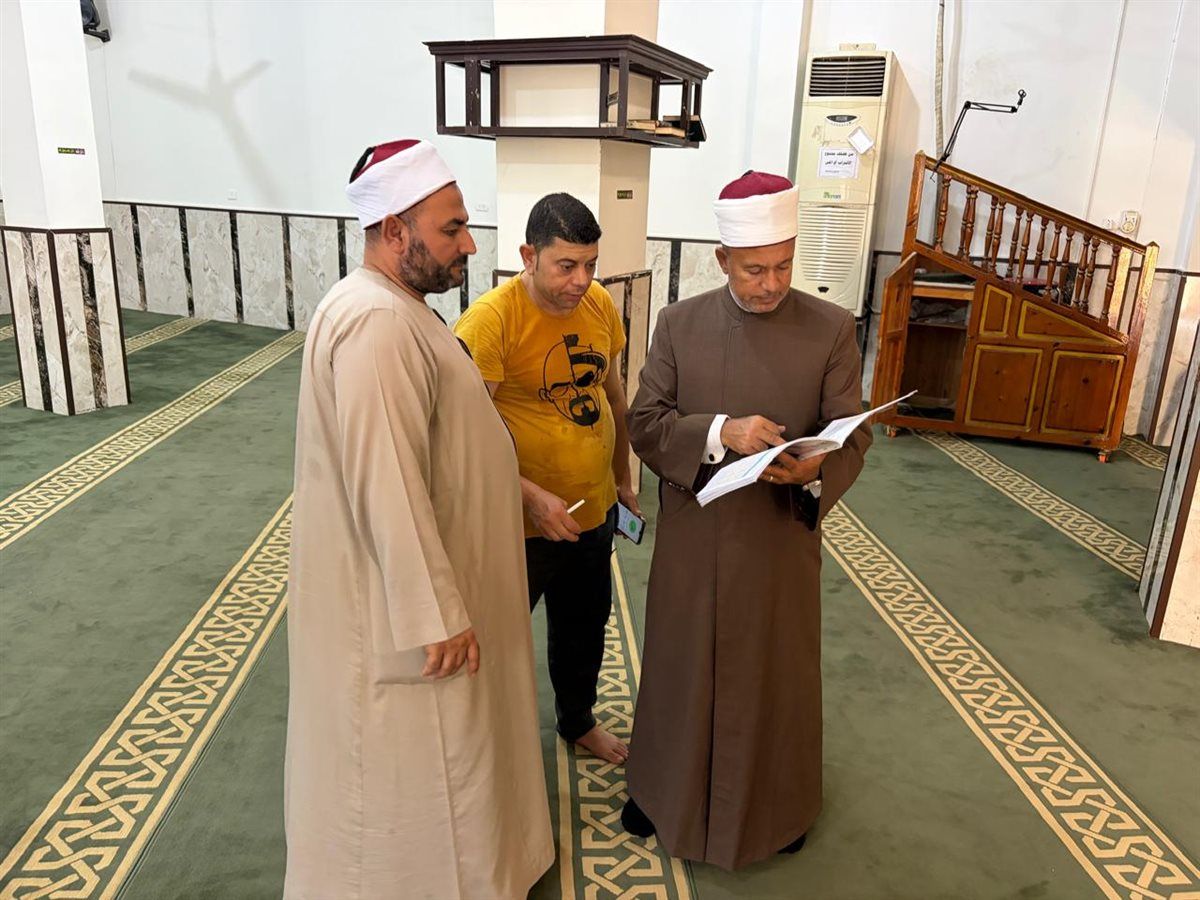 جانب من جولة وكيل وزارة الأوقاف بمساجد القنطرة شرق، فيتو