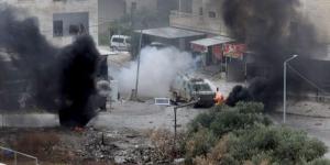 إصابتان إثر صدم آلية للاحتلال مركبتين في مدينة جنين