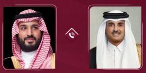 #عاجل| ولي العهد يبحث هاتفيا مع أمير دولة قطر العلاقات الثنائية والمستجدات الإقليمية والدولية