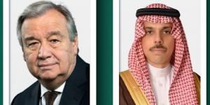 وزير الخارجية يتلقى اتصالًا من أمين عام الأمم المتحدة لبحث تطورات المنطقة