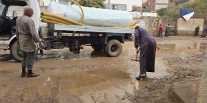 جهود مكثفة للوحدات المحلية في المنيا للتعامل مع تداعيات الأمطار