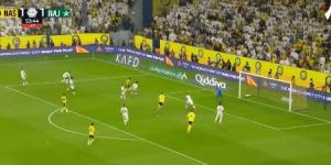 النصر ضد النجمة.. ملخص اهداف ونتيجة مباراة النصر والنجمة في دوري روشن السعودي بعد مرور 45 دقيقة