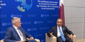  وزير المالية يجتمع مع الأمين العام لمنظمة التعاون الاقتصادي والتنمية
