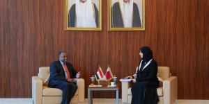 لولوة الخاطر تستعرض مع السفير السوداني التعاون والشراكات بين مؤسسات التعليم العالي