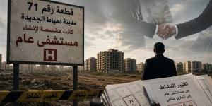 «أوفر» 150 مليون جنيه.. سر القطعة 71 بدمياط الجديدة وتغيير نشاطها من مستشفى لمشروع سكني تجاري لصالح رجل أعمال