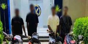 استعراضات الموت على طريق المنوفية، ضبط 4 قائدي دراجات نارية بعد فيديو مثير