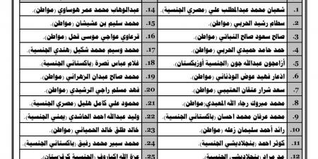 «الجوازات» تشهر بحق (25) شخصًا لنقلهم مخالفين لأنظمة وتعليمات الحج لعام 1446هـ (محاولة الحج بلا تصريح)