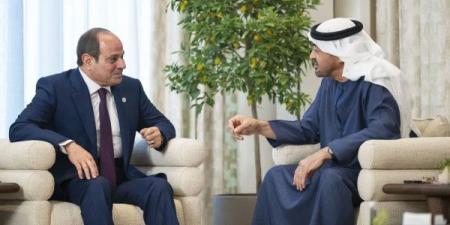 السيسي وبن زايد يبحثان التطورات الإقليمية