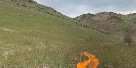 موجة البرد تدفع السكان لاستخدام الحطب للتدفئة