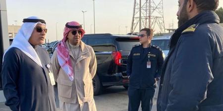 جولة تفقدية لرئيس الإدارة العامة للجمارك ونائبه في منفذ جمارك النويصيب لمتابعة سير العمل وجاهزية المنفذ