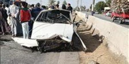 "العربية اتفحمت".. مصرع سائق في حادث مأساوي بطريق السويس ببدر