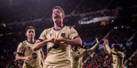 ماتش برشلونة.. اهداف ونتيجه وملخص مباراة برشلونة وأوساسونا في الدوري الإسباني