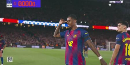 ريال مدريد.. راشفورد يسجل هدفًا عالميًا لـ برشلونة أمام ريال مدريد في الدوري الإسباني