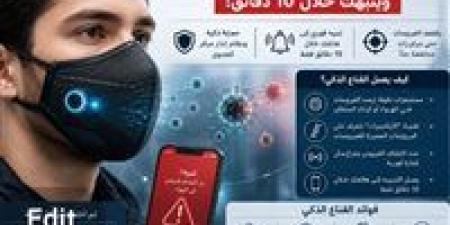 "ثورة
      طبية"
      ضد
      العدوى..
      قناع
      يكشف
      الفيروسات
      في
      الهواء
      خلال
      10
      دقائق
