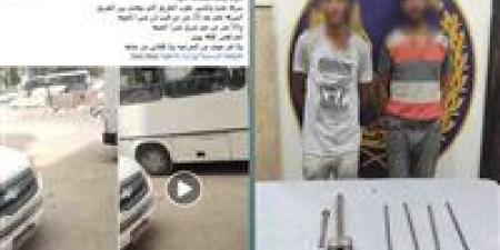 ضبط
عاطلين
لسرقتهما
حديد
تسليح
من
حاجز
خرساني
بالقليوبية