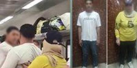 القبض
على
رجل
وسيدة
لتشاجرهما
بسبب
مقعد
قطار
بورسعيد
-
سوهاج