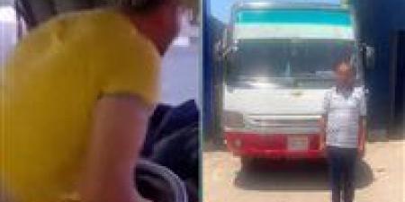 ضبط سائق أوتوبيس استعرض بالرقص أثناء القيادة على الطريق الدائري بالجيزة