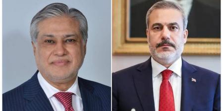 وزير الخارجية الباكستاني يبحث مع نظيره التركي تطورات الأوضاع الإقليمية