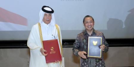 توقيع مذكرة تفاهم لإقامة مشاورات سياسية بين قطر وإندونيسيا