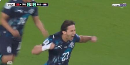أسرع
هدف
في
كأس
العالم
2026..
ماتياس
جالارزا
فوندا
لاعب
باراوجواي
يصدم
تركيا
بعد
65
ثانية