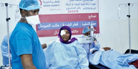 قطر الخيرية: 1110 مستفيدين من حملة علاج العيون بالصومال