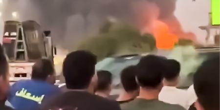 فيديو| تشجيع منتخب مصر على المقهى مقدم على حريق ضخم !