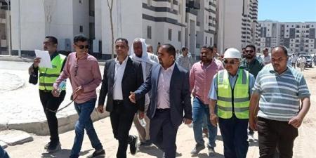 الموقف التنفيذي لمشروعات الإسكان والبنية الأساسية بمدن أسيوط وسوهاج والمنيا وملوي الجديدة