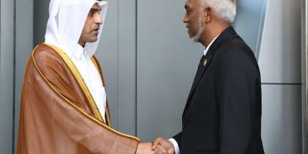 رئيس جمهورية المالديف يصل الدوحة لتقديم العزاء في فقيد الوطن الكبير