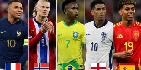 مبابي يتصدر.. أعلى 5 لاعبين دخلًا تحت سن الـ30 في مونديال 2026
