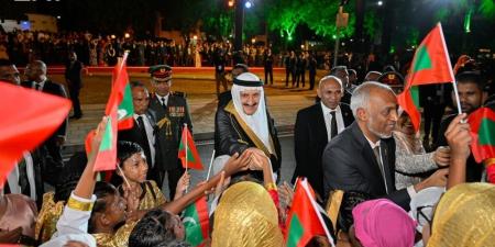 منصور بن متعب يحضر احتفالات المالديف