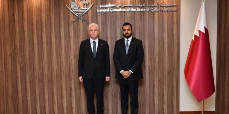 والي مدينة إسطنبول يجتمع مع القنصل العام لدولة قطر