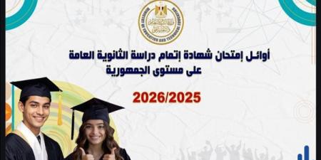 بالأسماء،
      قائمة
      أوائل
      الثانوية
      العامة
      2026
      بعد
      اعتمادها
      رسميًّا