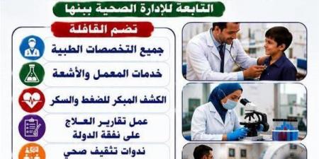 "صحة القليوبية" تستعد لتنظيم قافلة طبية مجانية بقرية مرصفا في بنها