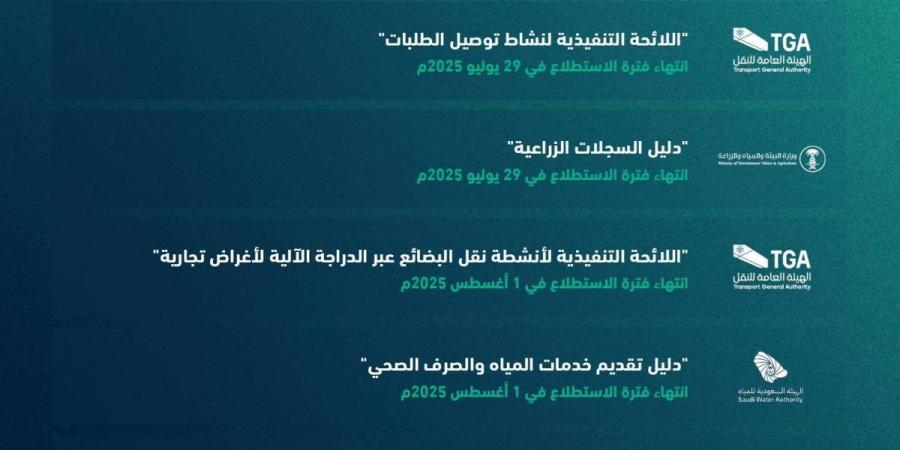 طرح 39 مشروعا عبر منصة «استطلاع» لأخذ المرئيات بشأنها