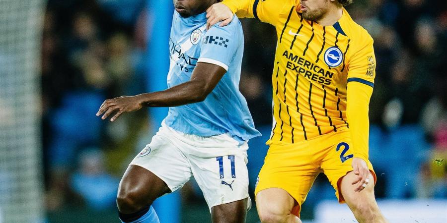مان سيتي ضد برايتون.. مانشستر سيتي يقع في فخ التعادل الإيجابي أمام برايتون في الدوري الإنجليزي