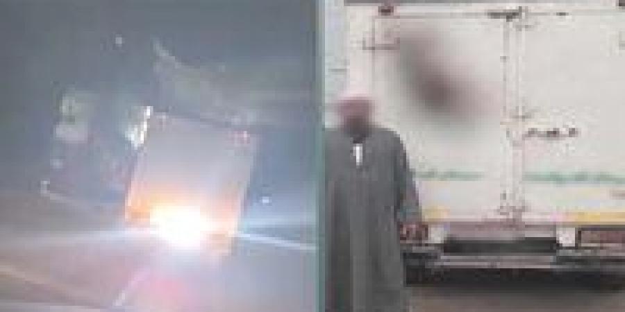 أضواء قاتلة.. ضبط سائق «نصف نقل» يثبت أنوار مبهرة خلف سيارته بالمنوفية
