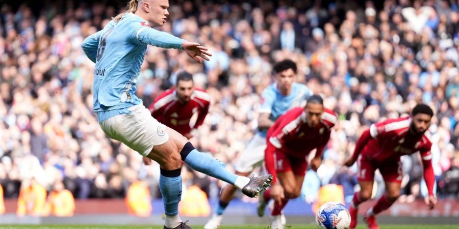 مان سيتي ضد ليفربول.. هالاند يقود مانشستر سيتي للتقدم على ليفربول بثنائية نظيفة في الشوط الأول بكأس الاتحاد الإنجليزي