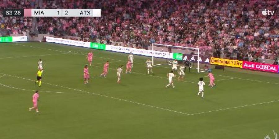 إنتر ميامي ضد أوستن.. ملخص اهداف ونتيجة مباراة انتر مياتمي وأوستن في الدوري الأمريكي بعد مرور 65 دقيقة