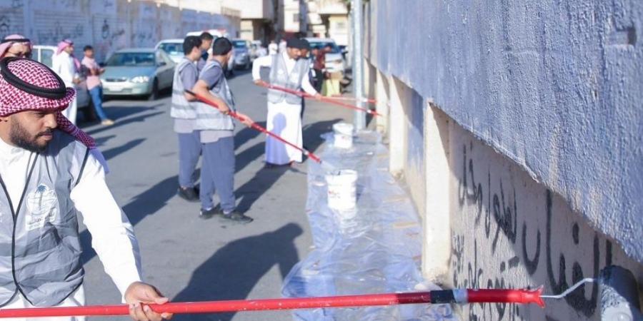 إزالة 31.156 كتابة مشوهة في عام بالطائف