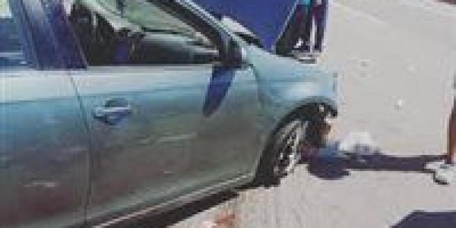 إصابة شخصين إثر اختلال عجلة القيادة لسيارة ملاكي بطريق أسيوط الغربي الفيوم