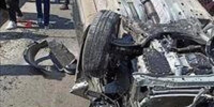 إصابة 4 مواطنين في حادث تصادم بالطريق الدائري بالفيوم