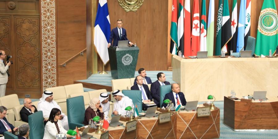 «من
      الشراكة
      الاستراتيجية
      إلى
      التعاون
      الاقتصادي»..
      رسائل
      هامة
      من
      رئيس
      فنلندا
      من
      الجامعة
      العربية