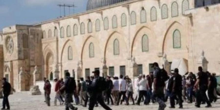 "بن غفير" يرفع علم الاحتلال خلال تزعمه اقتحام المسجد الأقصى المبارك