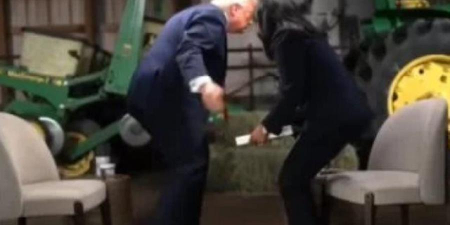 ترامب يهاجم صحفية وينسحب على الهواء من لقاء مع قناة إن بي سي.. فيديو