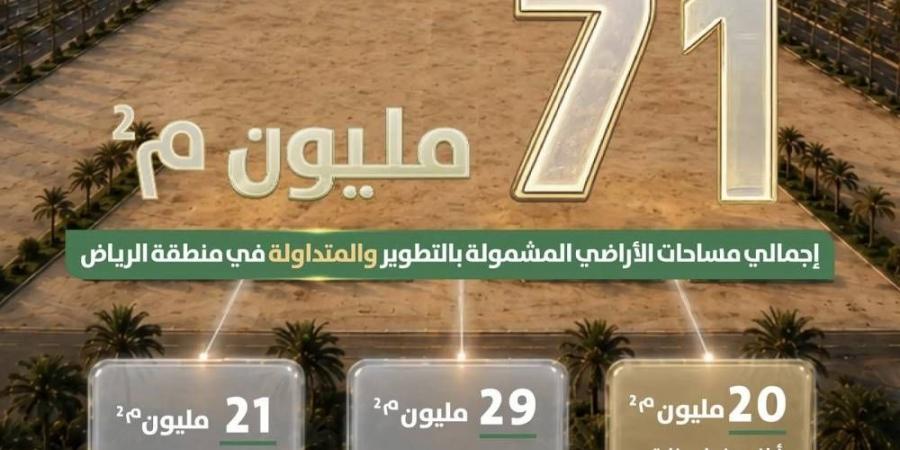 مليون متر مربع من الأراضي البيضاء في الرياض دخلت التطوير أو التداول