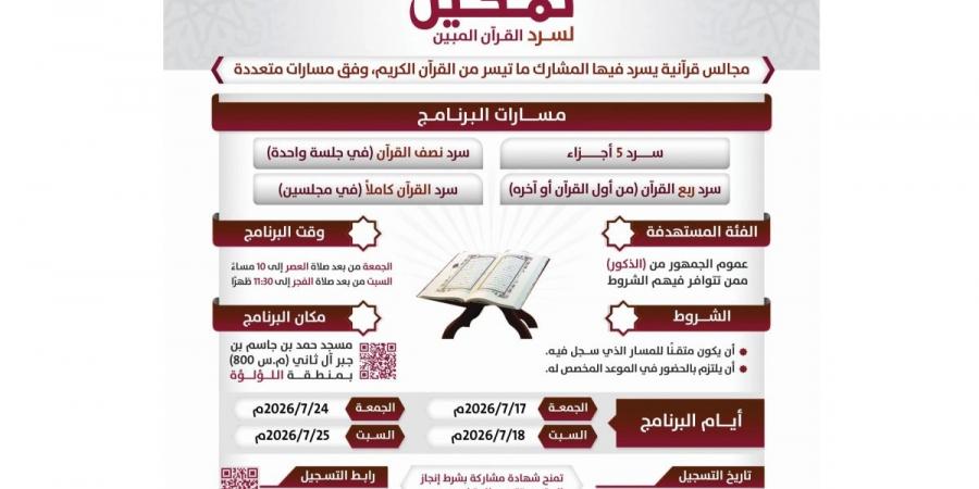الأوقاف تعد حفاظاً للقرآن للمنافسات الدولية