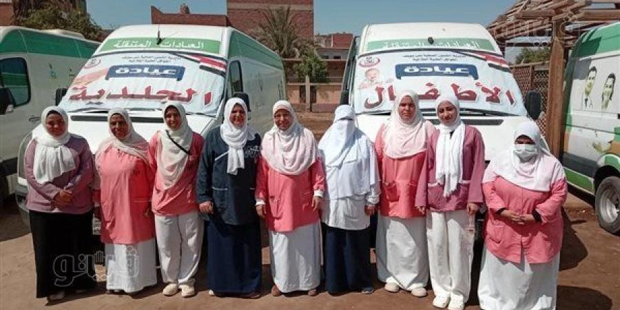 3475 خدمة طبية مجانية في قافلة صحية بقرية هرم ميدوم ببني سويف