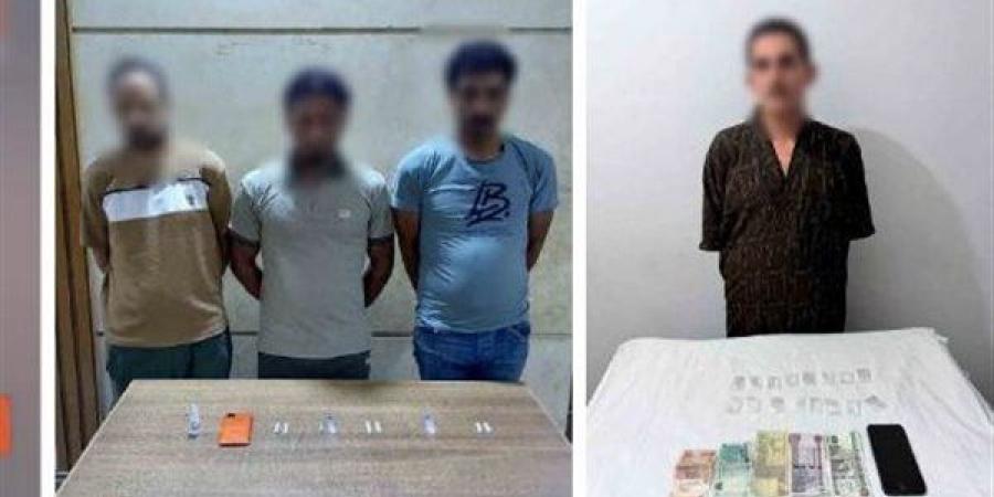 صور صاحبه عشان يفضحه، خلاف على تعاطي المخدرات يسقط 3 مدمنين في قبضة الأمن