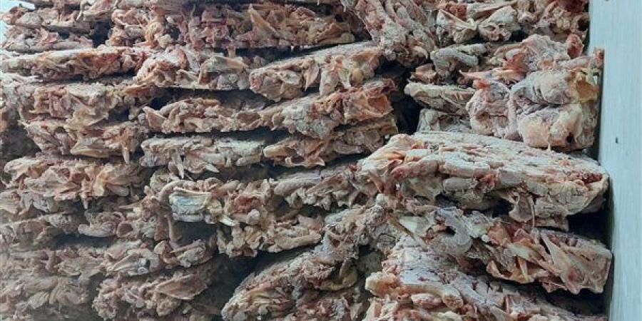 ضبط 42 طن لحوم ودواجن فاسدة ومشروبات طاقة مجهولة المصدر بالجيزة