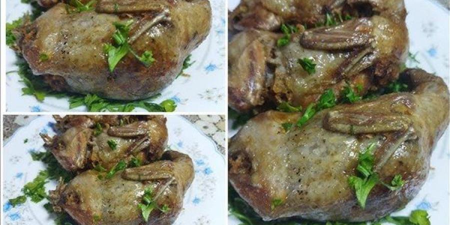 طريقة عمل السمان المحشي بالكبد والقوانص